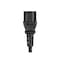 Monoprice SVT; SJT Extension Cord, 18 AWG, Indoor, 18/3, 1 Outlets, IEC 60320 C13, Black, IEC 60320 C14 6449 - alternate 2